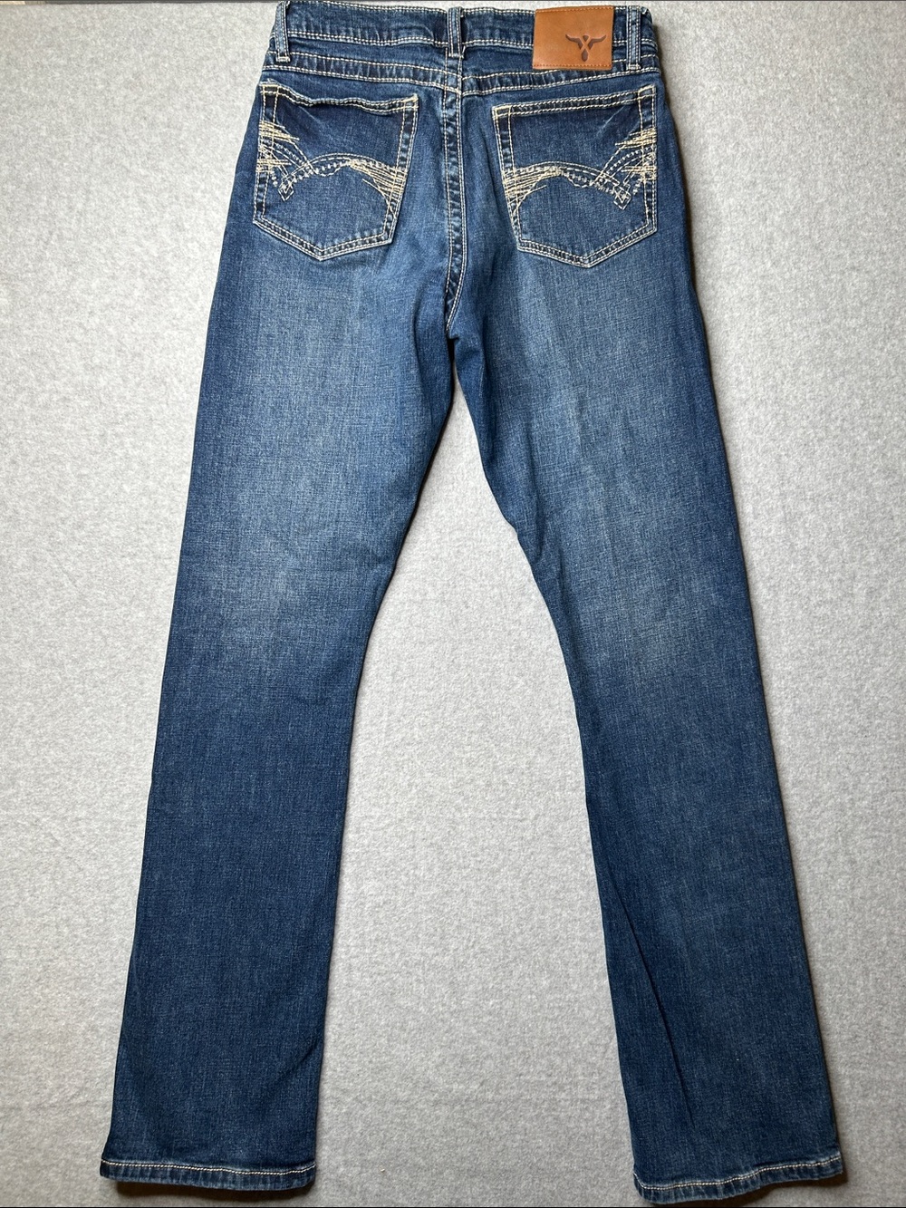 Wrangler Men’s Dark Blue Bootcut Jeans - Picture 10 of 12